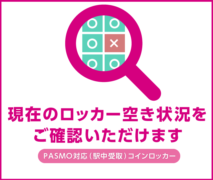 PASMO対応（駅中受取）コインロッカー
